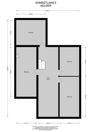 Floorplan - Komeetlaan 5, 6133 VA Sittard